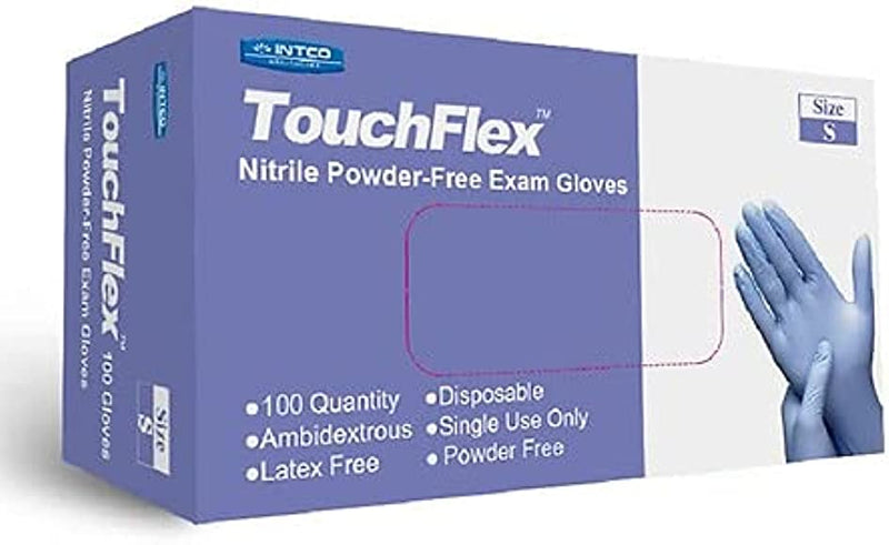Guantes de Nitrilo Azul Talla M TOUCHFLEX