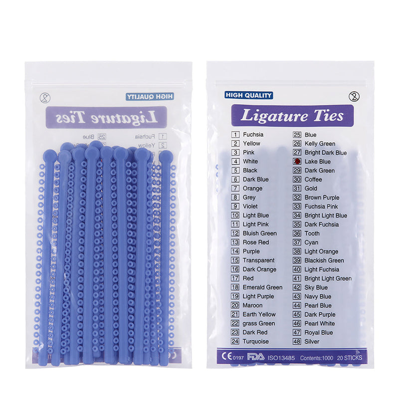 Ligas de Ortodoncia Unicolor 1000/bolsa AZDENT