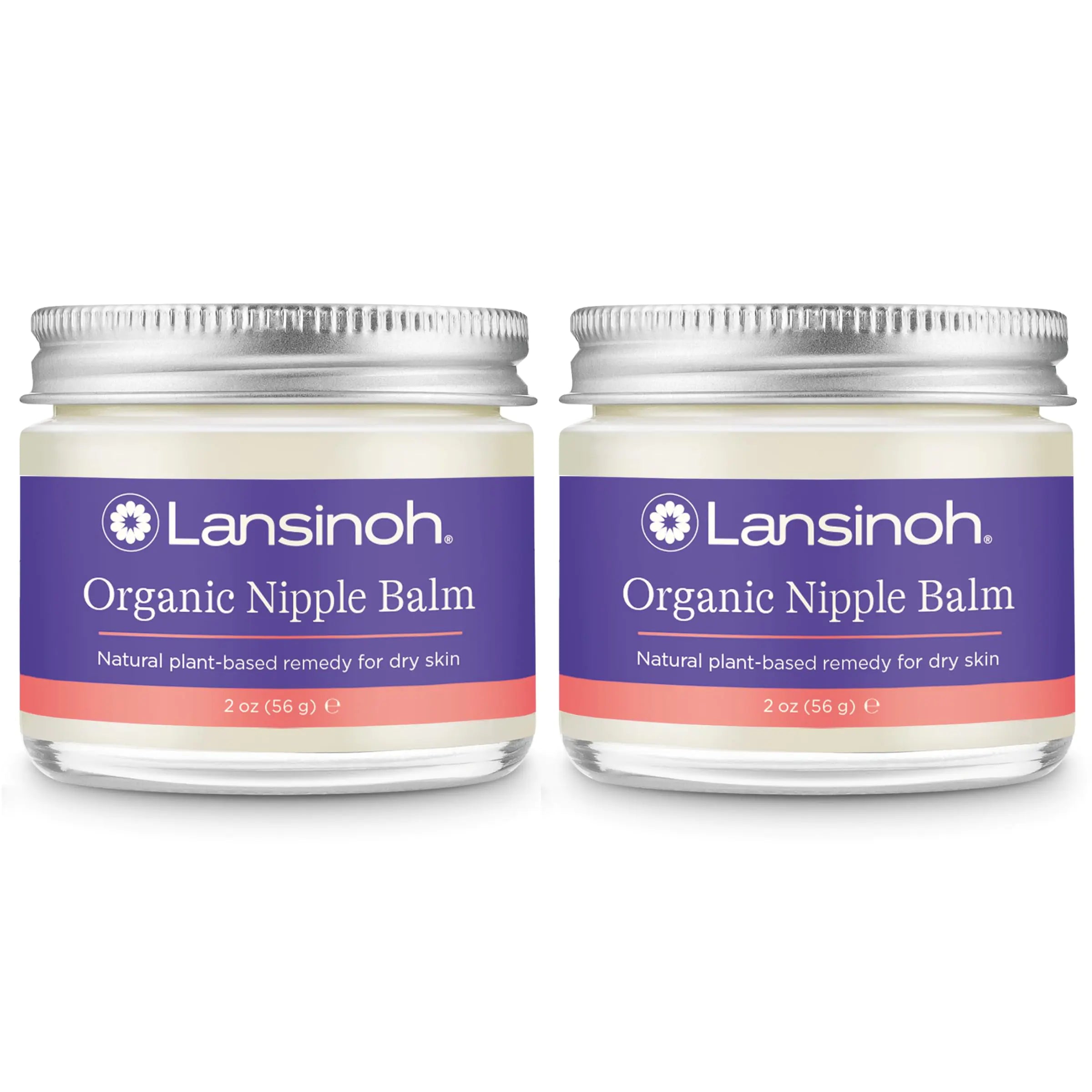 Lansinoh Organic Nipple Butter Nipple Cream Safe for Breastfeeding Baby Postpartum Essentials for Mom 2 Pack 4 Ounces Total