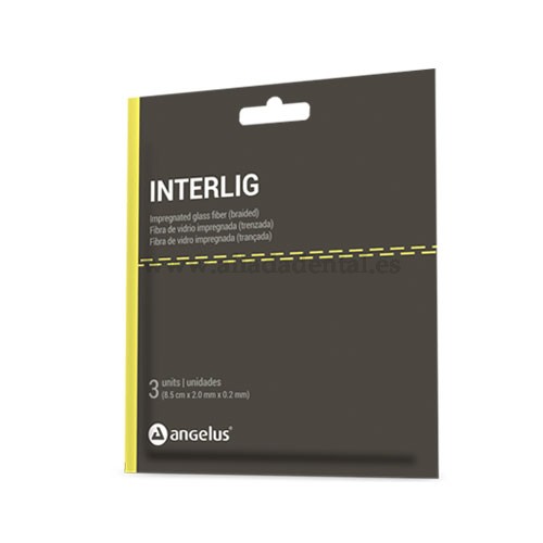 Fibra de Vidrio Trenzada, Impregnada en resina compuesta Fotopolimerizable INTERLIG (3 UND)