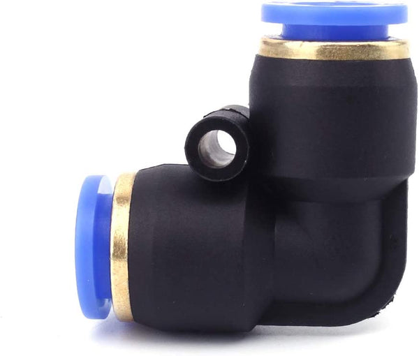 Codo de 90 grados 1/4 OD x 1/4 OD (Put series) Push Plastico