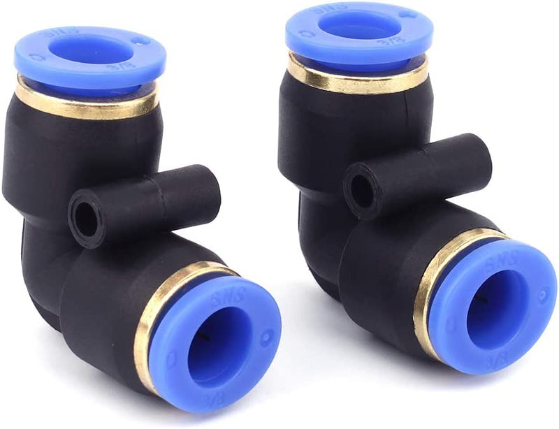 Codo de 90 grados 1/4 OD x 1/4 OD (Put series) Push Plastico