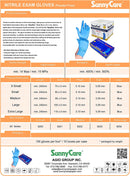 Guantes de Nitrilo Azul Talla (L) SUNNYCARE