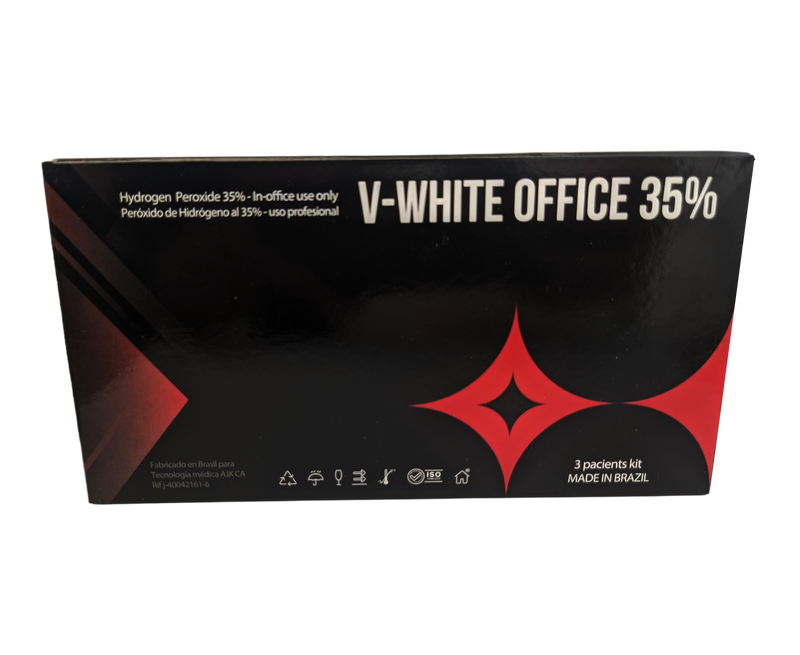 Blanqueamiento V-White Office 35% kit para 3 Personas con barrera VITALDENT