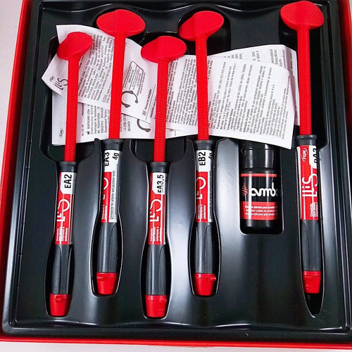 Kit de Resinas LLiS DE FGM (EA1, EA2, EA3, DA2, DA3, ACIDO Y ADHESIVO AMBAR)